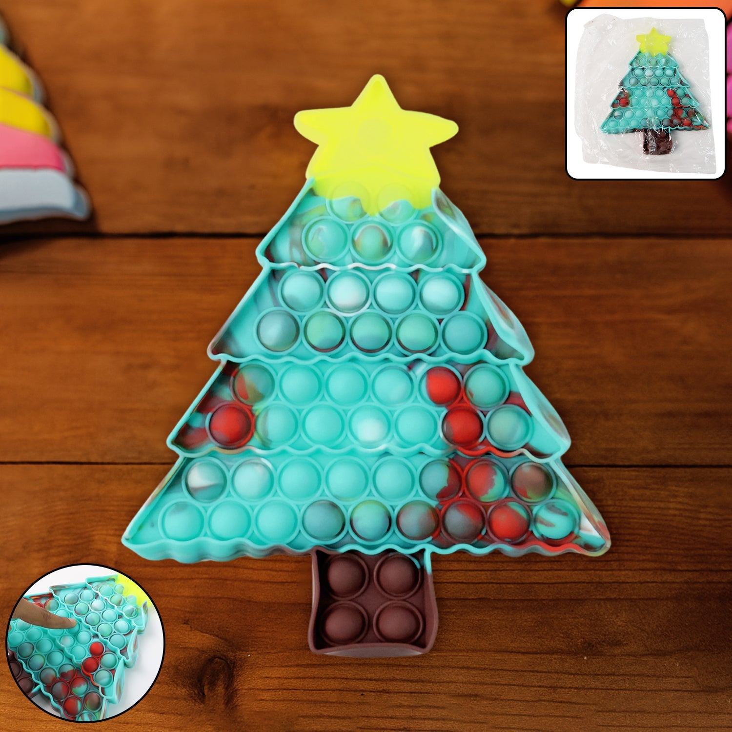 Premium Tree Shape Silicone Pop It Fidget Toy (1 Pc) Premium Tree Shape Silicone Pop It Fidget Toy (1 Pc)